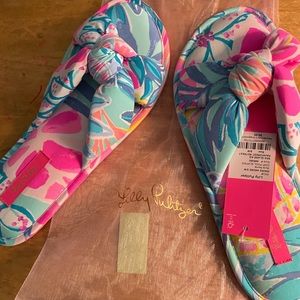 Lilly Pulitzer pool slippers